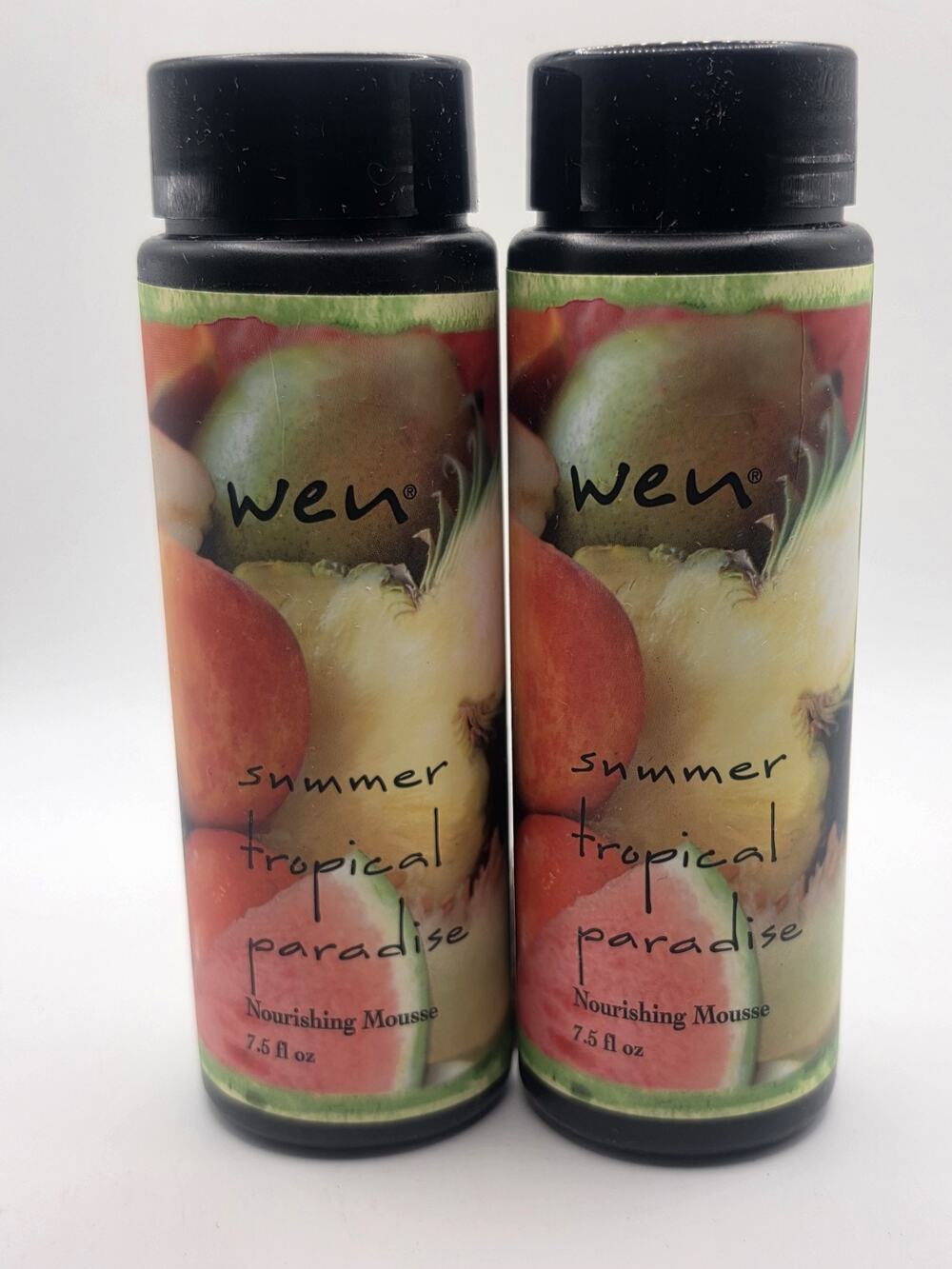 2 BOTTLES Wen Summer Tropical Paradise Nourishing Mousse 7.5 oz NO PUMP SEALED